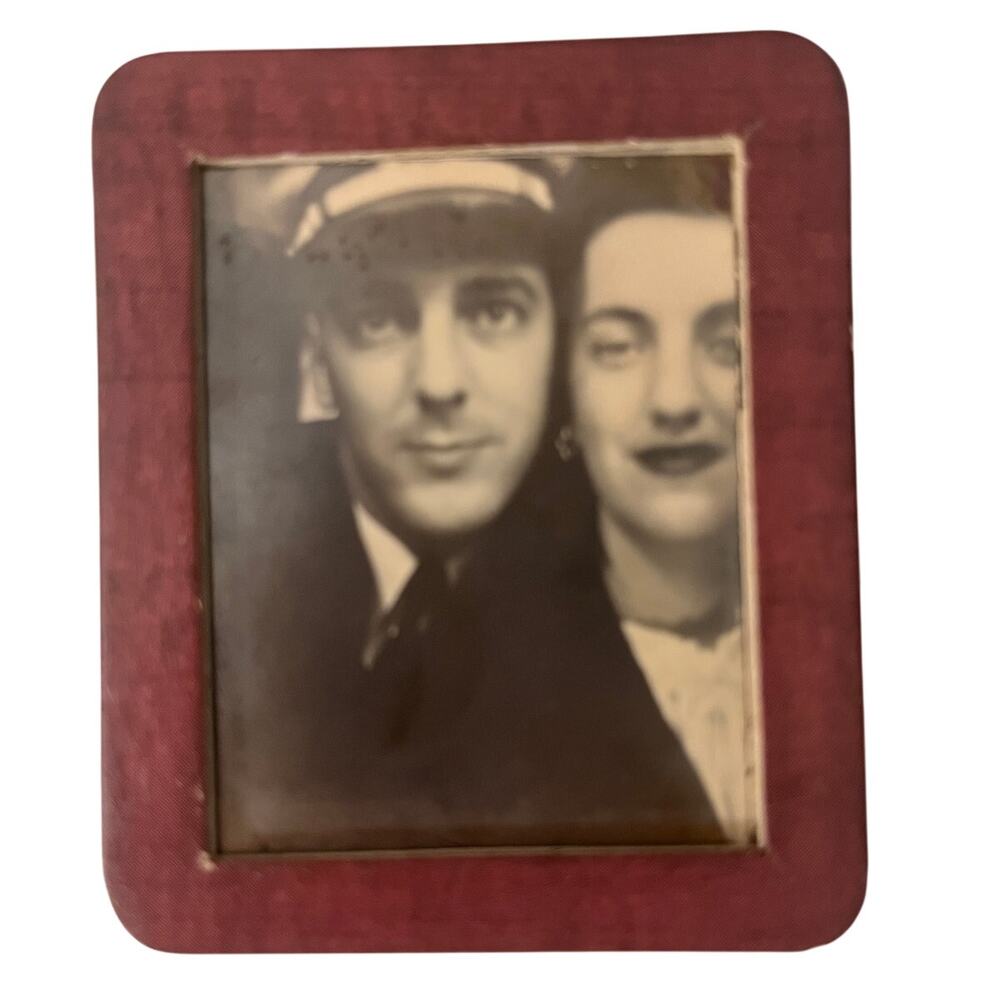 Vintage Photomatic Photo Booth Couple Portrait Original Frame Mutoscope NYC